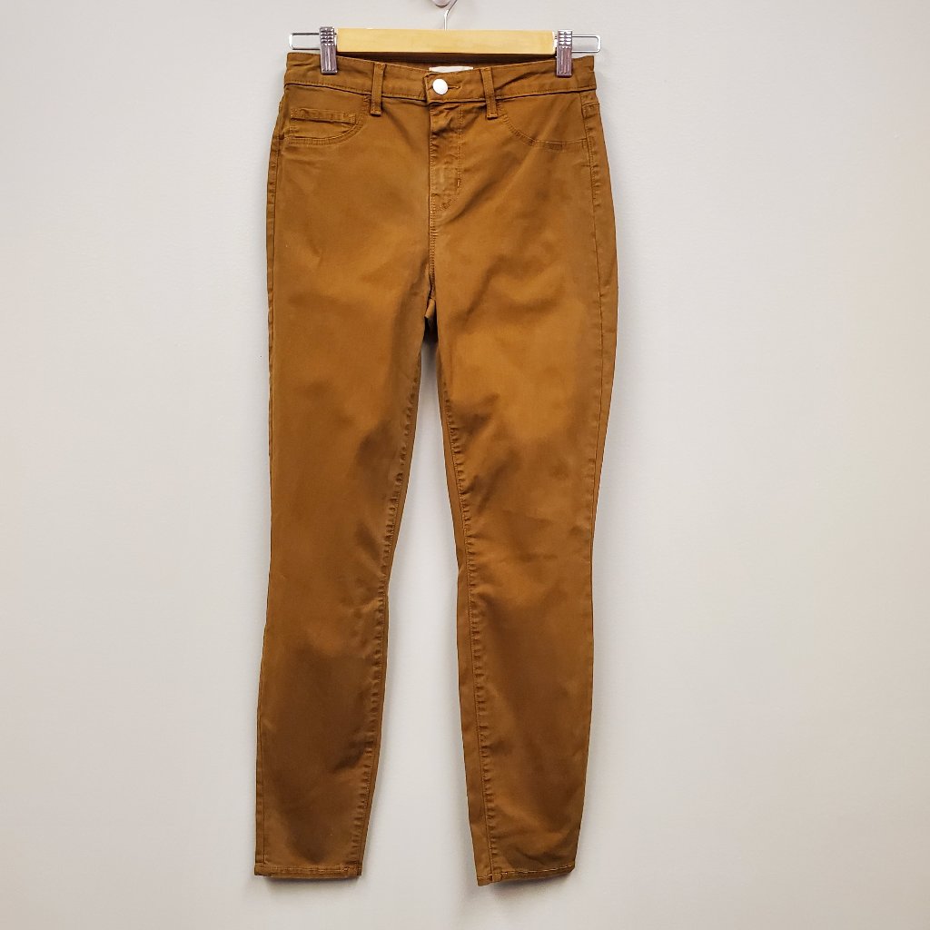 L’agence Margot Jeans Size 25 Brown Denim Stretch High Rise Skinny Leg Nwt